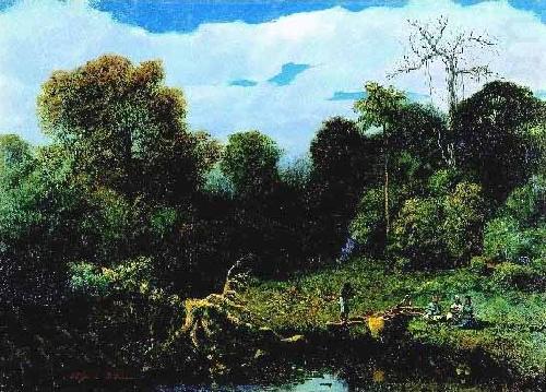 William-Adolphe Bouguereau River landscape oil painting picture